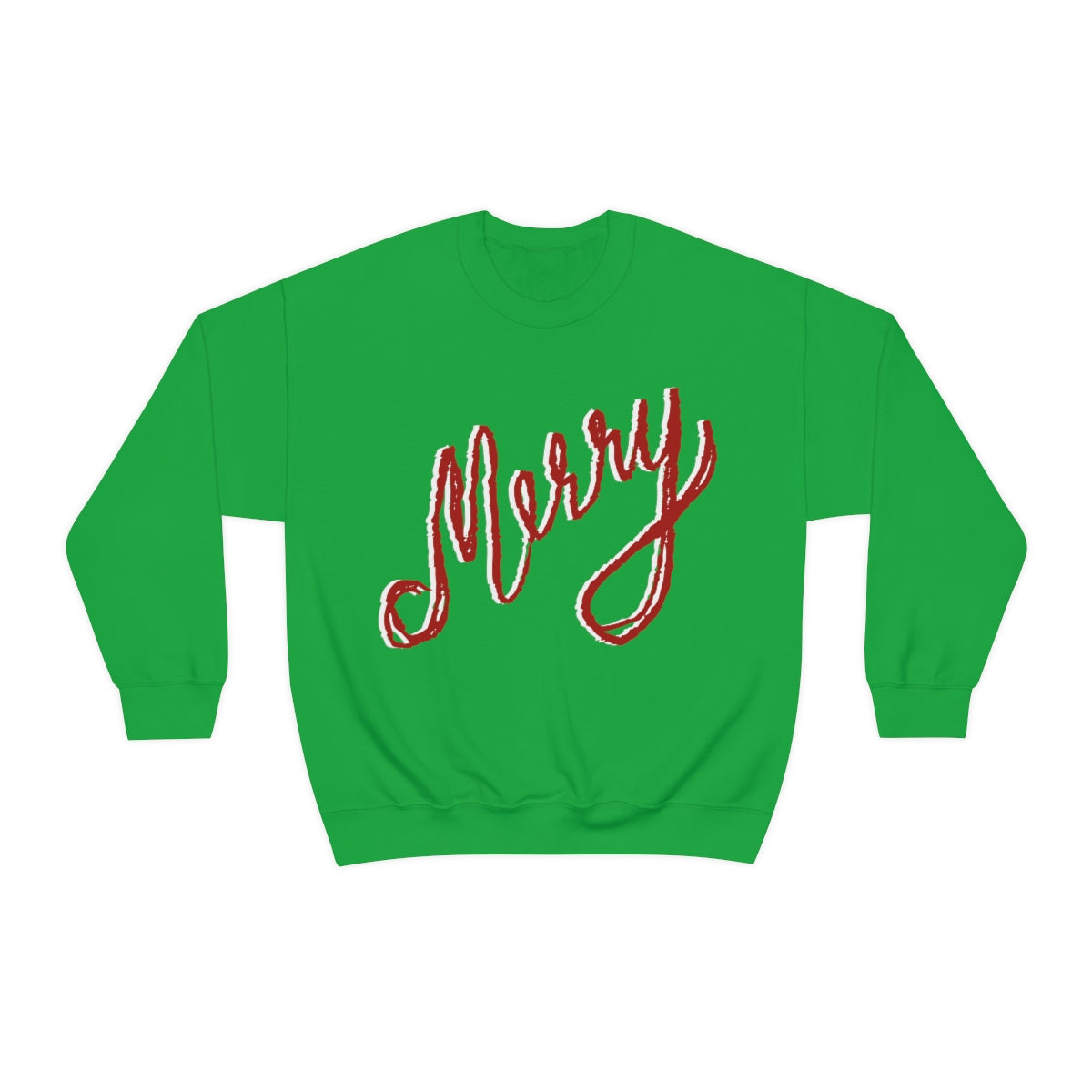 Merry Sweatshirt Available in Red, Green and Grey Unisex sizes S-3XL