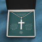 Husband Gift from God Stainless Steel Cross Necklace with Ball Chain