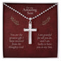 Amazing Son Stainless Steel Cross Necklace with Ball Chain