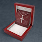 Amazing Son Stainless Steel Cross Necklace with Ball Chain