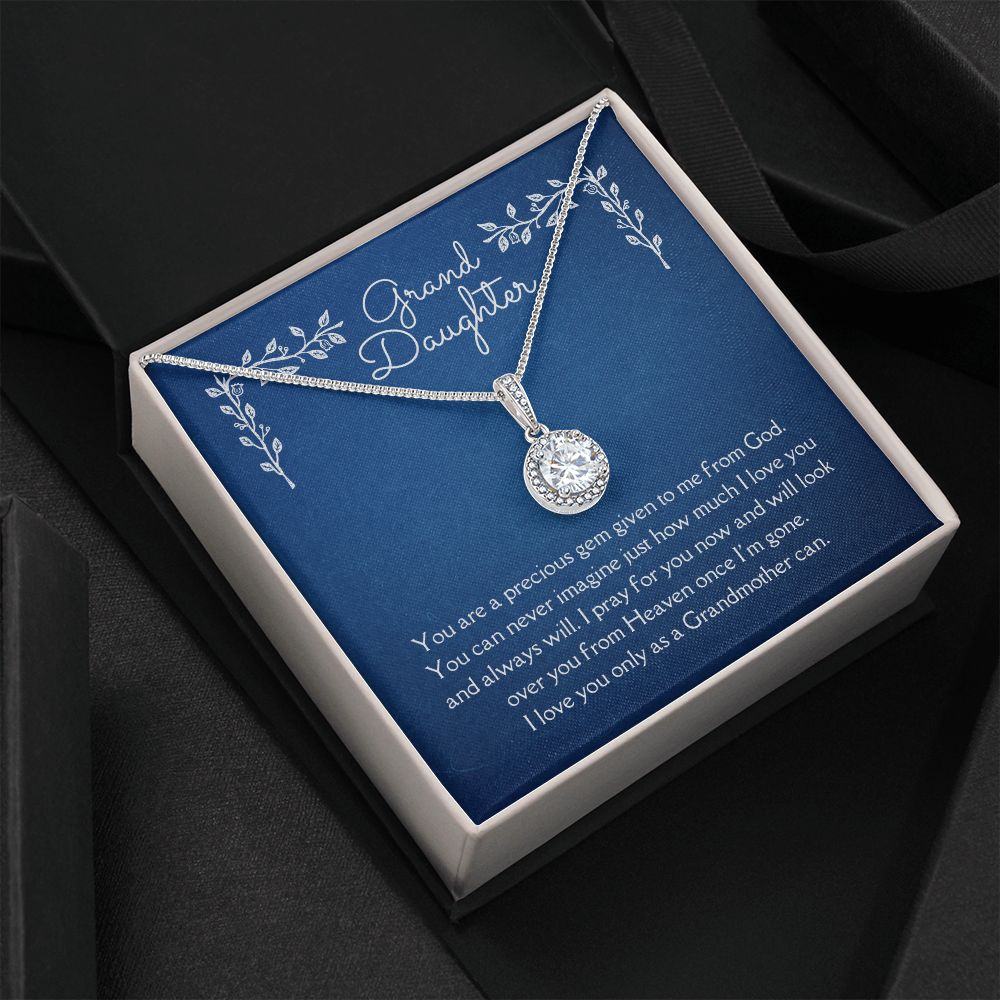 Grand Daughter Eternal Hope Necklace 14k White Gold Finish