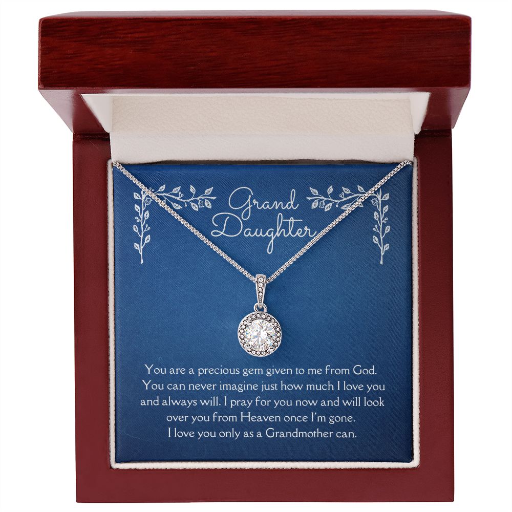 Grand Daughter Eternal Hope Necklace 14k White Gold Finish