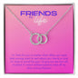 Friends for Life Perfect Pair Necklace (pink message card)