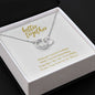 Better Together Perfect Pair Necklace 14k White Gold Finish, white