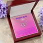 Friends for Life Perfect Pair Necklace (pink message card)
