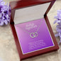 Better Together Perfect Pair Necklace 14k White Gold Finish, purple card