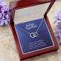 Better Together Perfect Pair Necklace 14k White Gold Finish, blue