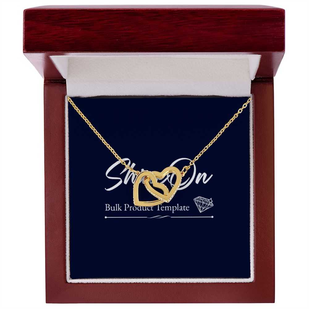 Locked in Love Hearts Necklace Available in Steel & Rose Gold or 18k Yellow Gold finishes