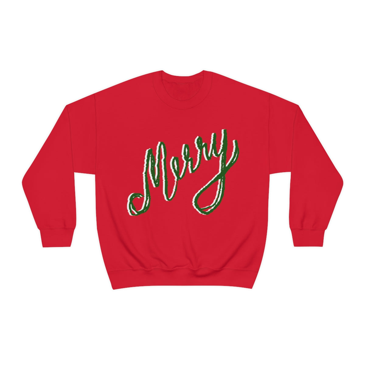 Merry Sweatshirt Available in Red, Green and Grey Unisex sizes S-3XL