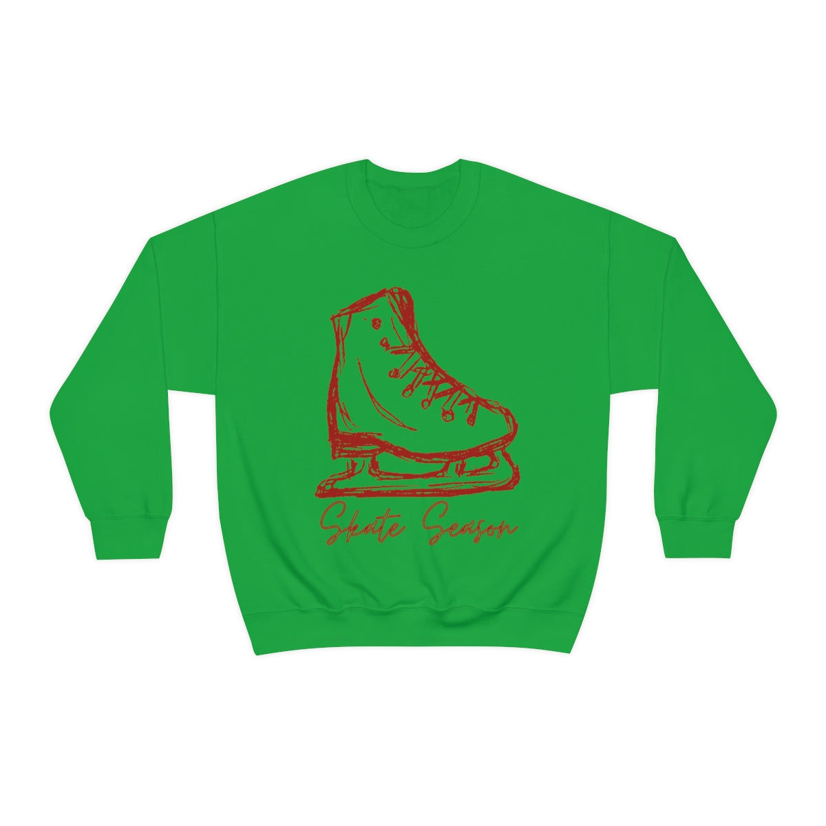 Skate Season Holiday Sweatshirt Available in Red, Green, Black, White, Grey Unisex sizes S-3XL