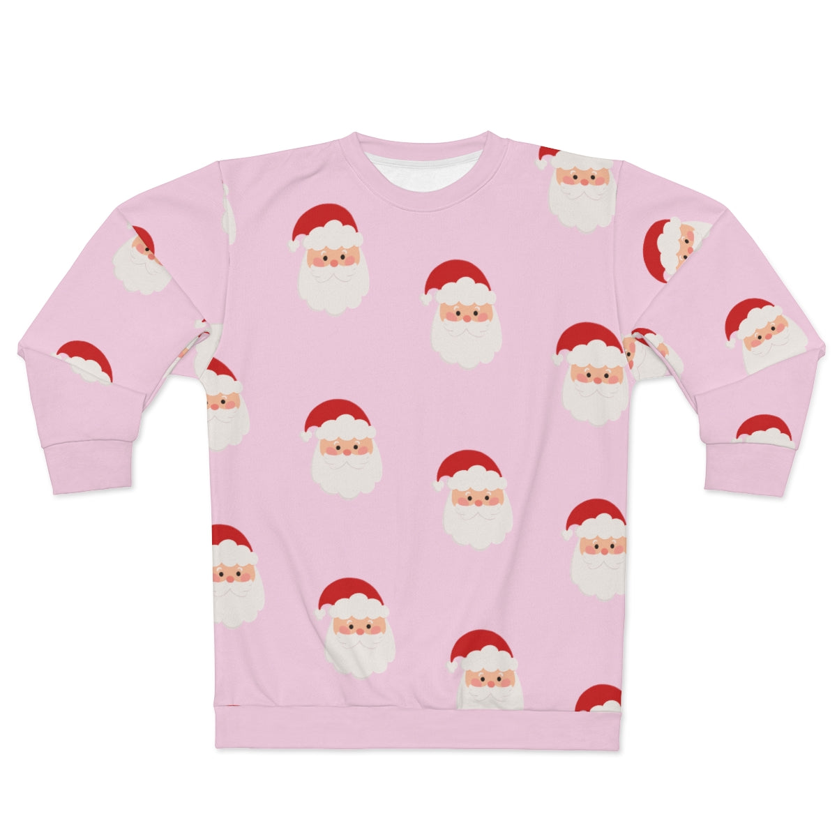 All About Santa Christmas Sweatshirt in Pink Sizes XS-2XL