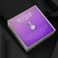 Amazing Daughter Eternal Hope Necklace 14k White Gold Finish, purple daisy