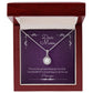 Dear Mom Eternal Hope Necklace 14k White Gold Finish