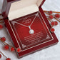 Amazing Mom Eternal Hope Necklace 14k White Gold Finish, red card