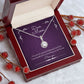 Dear Mom Eternal Hope Necklace 14k White Gold Finish