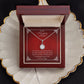 Amazing Mom Eternal Hope Necklace 14k White Gold Finish, red card