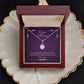Dear Mom Eternal Hope Necklace 14k White Gold Finish