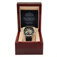 Luxury Men's Openwork Watch, For My Amazing Husband black card