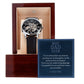 Luxury Men's Openwork Watch, Best Dad Ever Message
