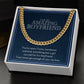 Amazing Boyfriend Link Chain Necklace Available in Stainless Steel or 14kYellow Gold Finish, denim card