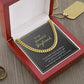 Wonderful Boyfriend Men's Chain Link Necklace Available in Stainless Steel and 14k Yellow Gold Finish, grey card