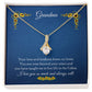 Grandma Love and Kindness Alluring Beauty Necklace 14k White Gold or 18k Yellow Gold Finish, blue sunflower