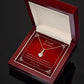 Dearest Grandma Unconditional Love Alluring Beauty Necklace 14k White Gold or 18k Yellow Gold Finishes, red card