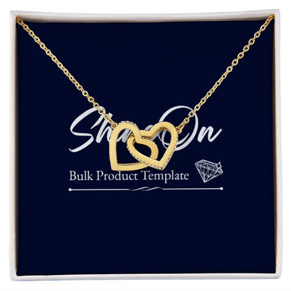 Locked in Love Hearts Necklace Available in Steel & Rose Gold or 18k Yellow Gold finishes