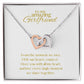 Amazing Girlfriend Locked in Love Hearts Necklace Available in Steel & Rose Gold or 18k Yellow Gold finishes, white card