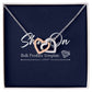 Locked in Love Hearts Necklace Available in Steel & Rose Gold or 18k Yellow Gold finishes
