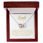 Friends Forever Interlocking Hearts Necklace Available in Yellow & White Gold