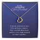 Amazing Girlfriend Love Heart Necklace Available in 14k White Gold or 18k Yellow Gold Dipped Sterling Silver, blue card