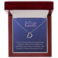 Love Heart Necklace Available in 14k White Gold or 18k Yellow Gold Dipped Sterling Silver, blue card